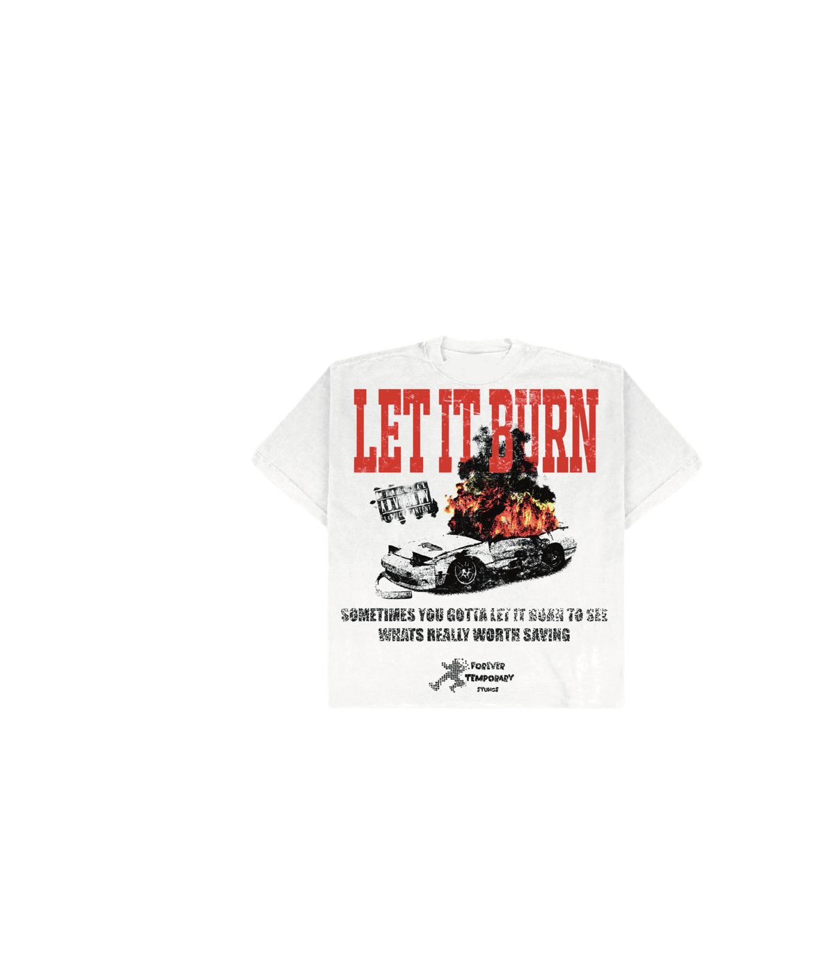 LET IT BURN™ Heavyweight Crop Tee
Some things aren’t meant to be repaired. Some things are meant to be released.